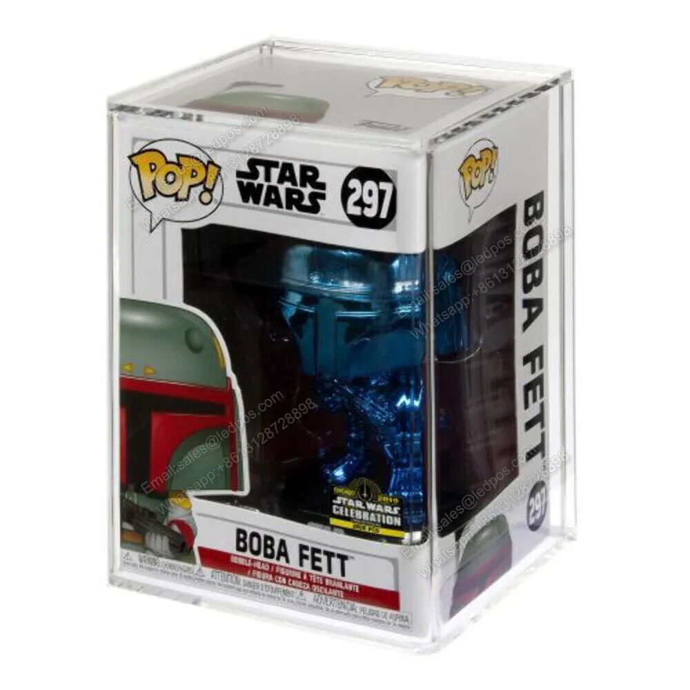 

Прозрачный пылезащитный плексиглас Funko POP Box, Виниловая фигурка, скользящая задняя акриловая панель, фотоколлекционная защитная коробка для хранения