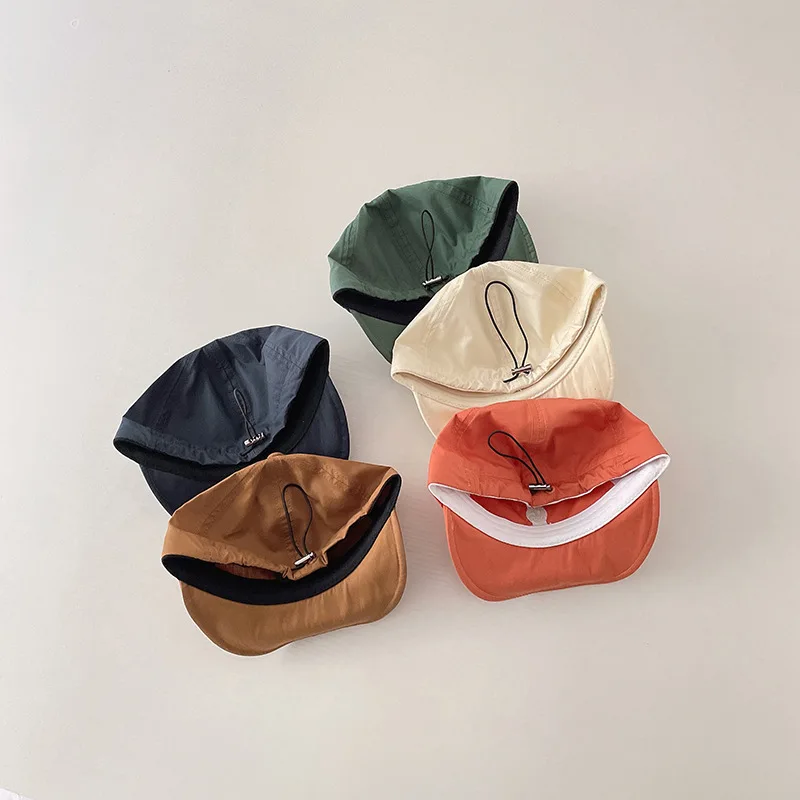 Fashion Baby Hat Cap Korean Version Smile Face Boy Girl Baseball Hats Soft Brim Toddler Visor Cotton Casual Adjustable Kids Caps 2