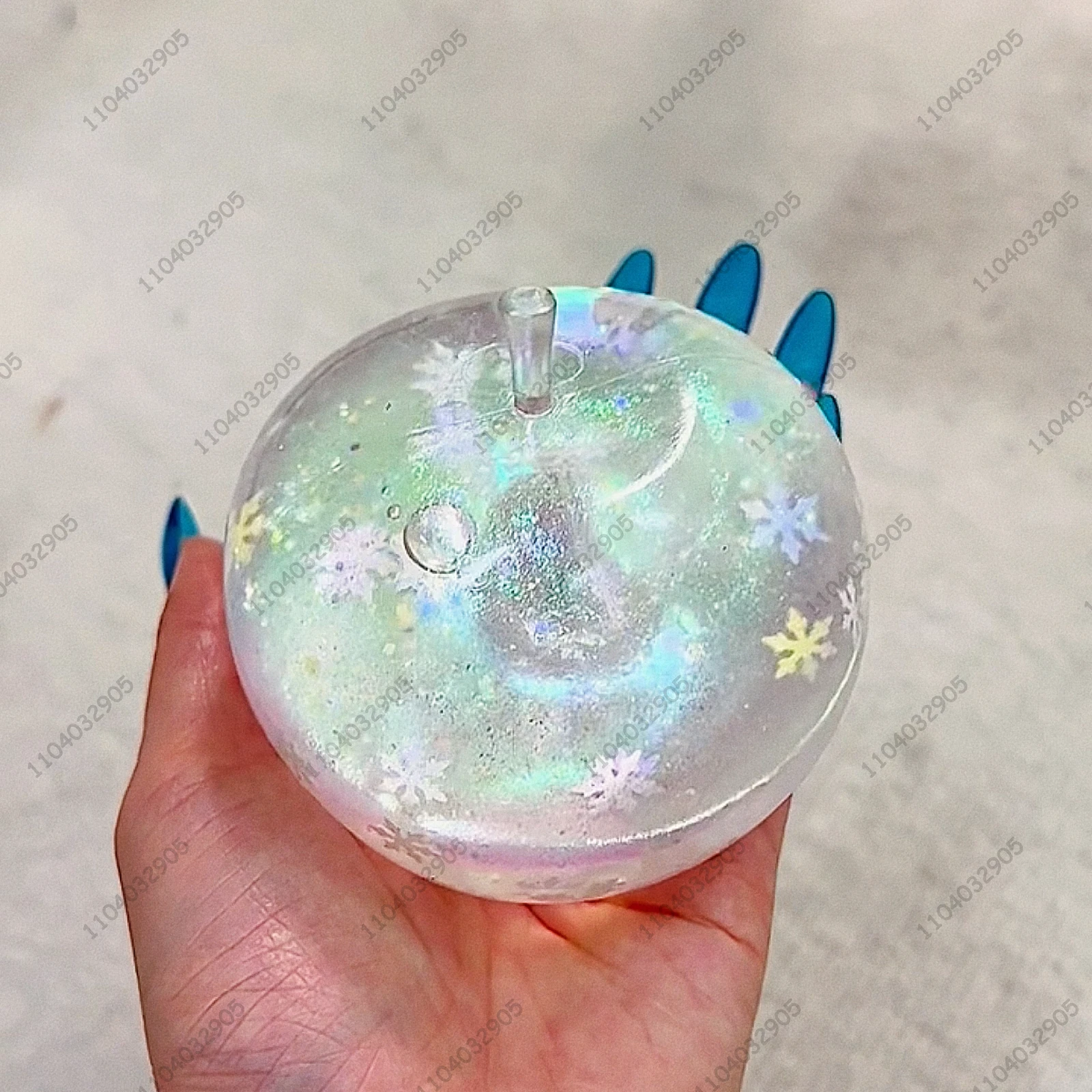 Apple - cys0515出品 Shapable Stress Ball Crystal Apple Squishy Transparent Apple
