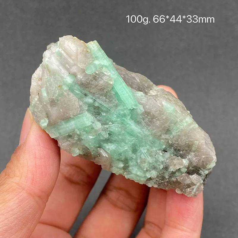 100%  Natural Emerald Mineral Specimens Stones and Crystals Healing Crystal