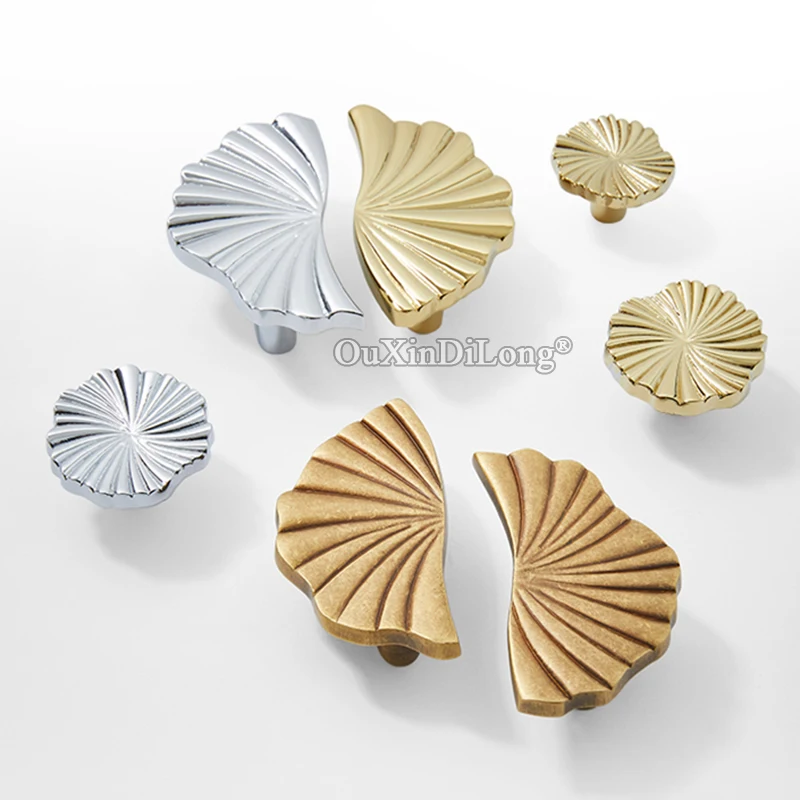 

NEW 10PCS/5Pairs Solid Pure Brass Flower Furniture Pulls Knobs Drawer Knobs Cupboard Wardrobe Kitchen TV Wine Cabinet Pull Knobs