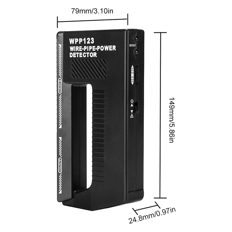 Wall Scanner Metal Detector, High Sensitivity Adjustable Alert Pipe Power Multifunction Wall Scanner, Stud Finder-Y41A