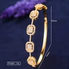 Missvikki Summer Trendy Statement Bangles For Women Wedding Luxury Stackable Full Cubic Zircon Crystal CZ Dubai Bracelets 6