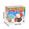 Funny Bubble Machine Santa Bubble Toy Electric Santa Butt Blowing Bubbles with Music and Lights Christmas Gift for Kids 6