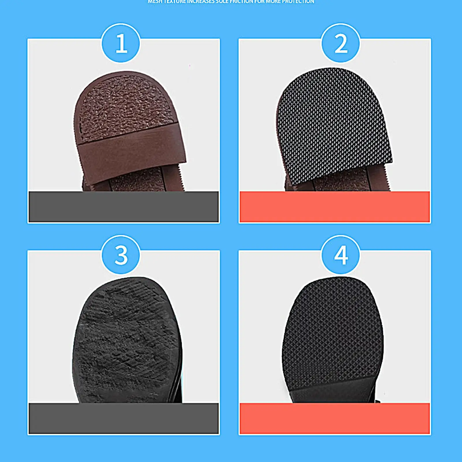 1 roll Anti-Slip Sole Grips Rubber Shoes Sole Grips Wear-Resistant Sole Cover Protector Shoe Grip Sticker Adhesive Shoes Mat