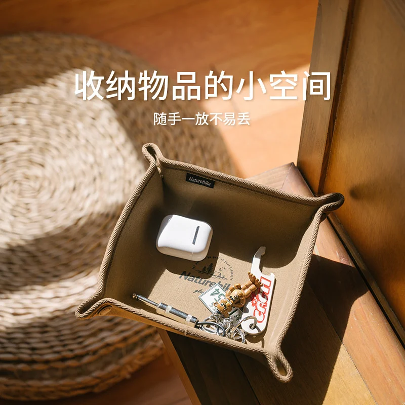 Storage bag Camping storage bag 1PCS Naturehike Canvas Tray Daily Necessities Storage Box Outdoor Camping Travel Equipment Accessories Storage Tray Home