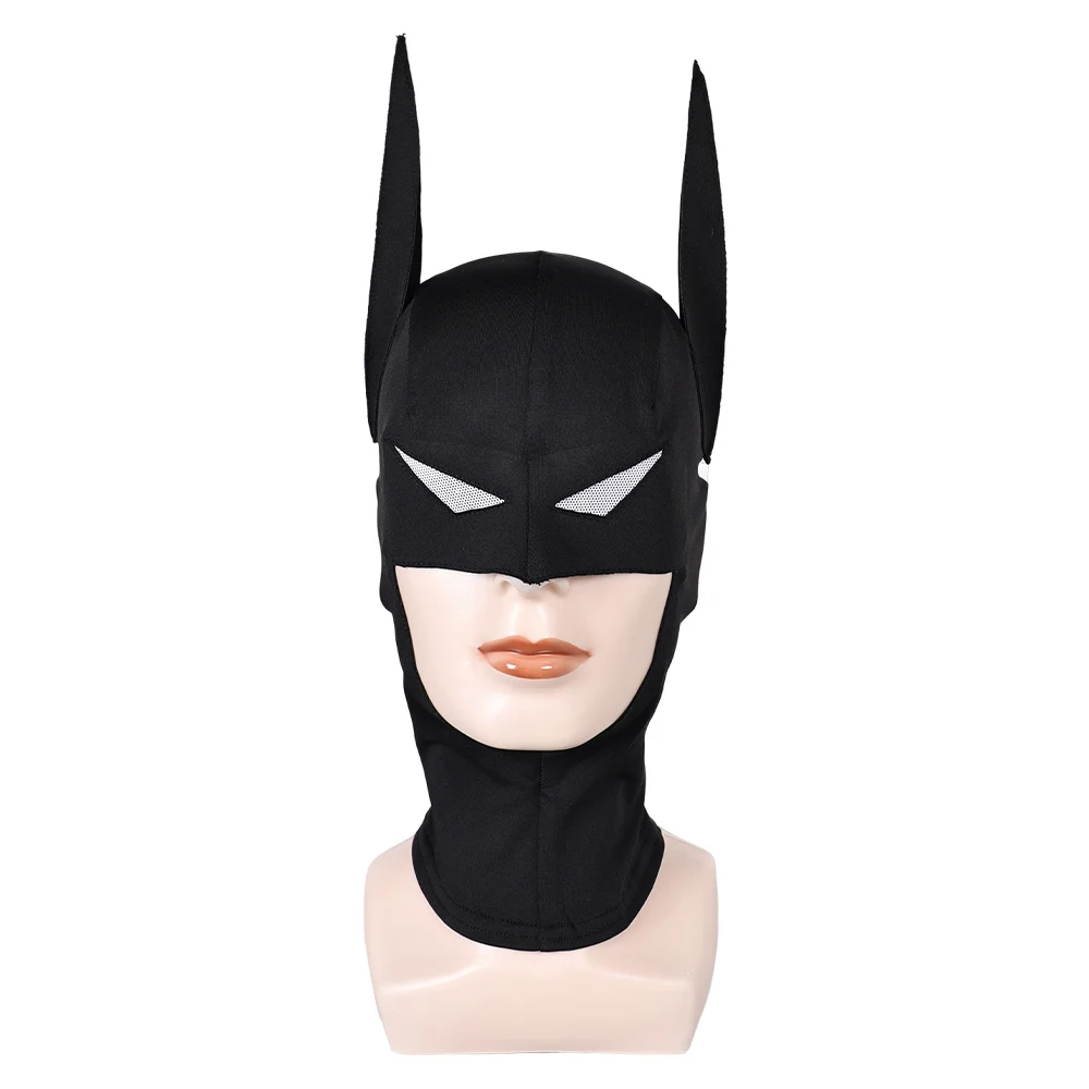 Cosplay Hats Bruce Wayne Adult Men Disguise Black Hat Headgear Costume Accessories Male Half Head Mask Halloween Prop