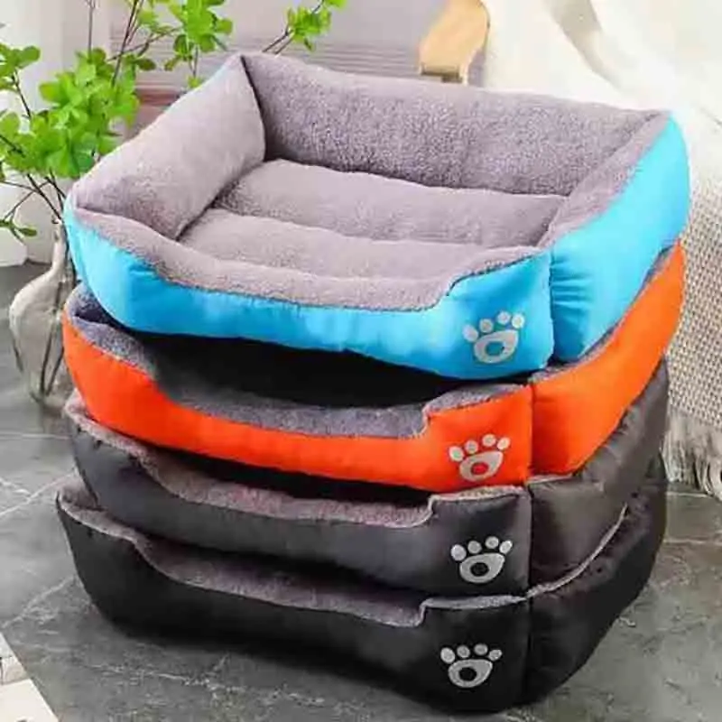 Large Pet Cat and Dog Bed Warm Comfortable Dog House Soft PP Cotton Nest Basket Mat Universal Waterproof Cat Bed pet bed