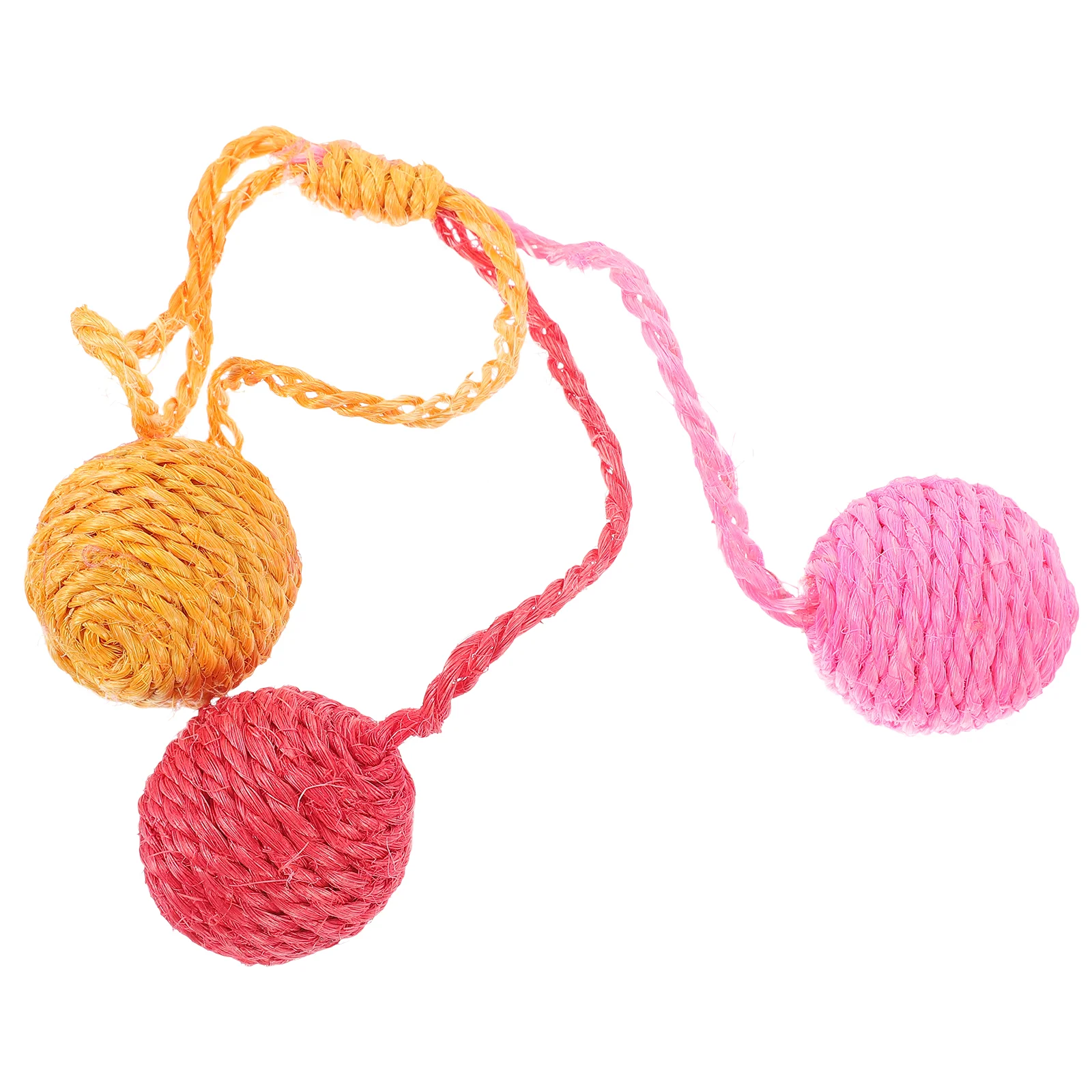 

Cat Toy Ball Cat Sisal Ball Toy Interactive Cat Toy Indoor Cats Ball Toy Wear-resistant Pet Cat Scratcher Ball