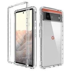 Clear Shockproof Protective Case with Screen Protector - Pixel 6 Pro (Clear)