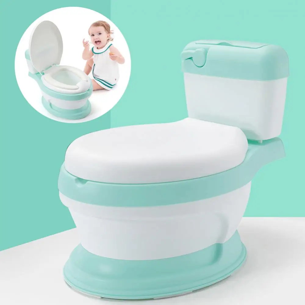 Soft 3 in 1 Cushion Kids Children Toilet Seat Stand Potty Training Stand Potty Toilet Training Seat Step Stool with Splash Guard 5