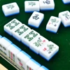 Travel Portable Mahjong Table with Chinese Mahjong Tiles Set Portable Mahjong Game Kits for Outdoor Camping 2