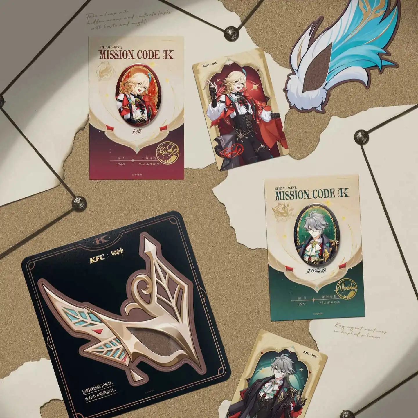 Genuine Genshin Impact X KFC Cosplay Alhaitham Kaveh Acrylic Stand