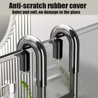Stainless Steel Over Glass Door Shower Door Back Shower Towel Rack S-Shape Bathroom Bathrobe Hanger Holder Hooks 2