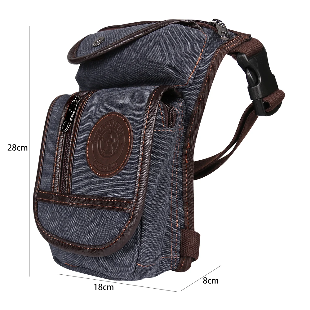 Portable Equestrian Drop Leg Bag High Quality Canvas Nylon Horse Riding Waist Bag Outdoor Equestrian Equipment Large Capacity 2