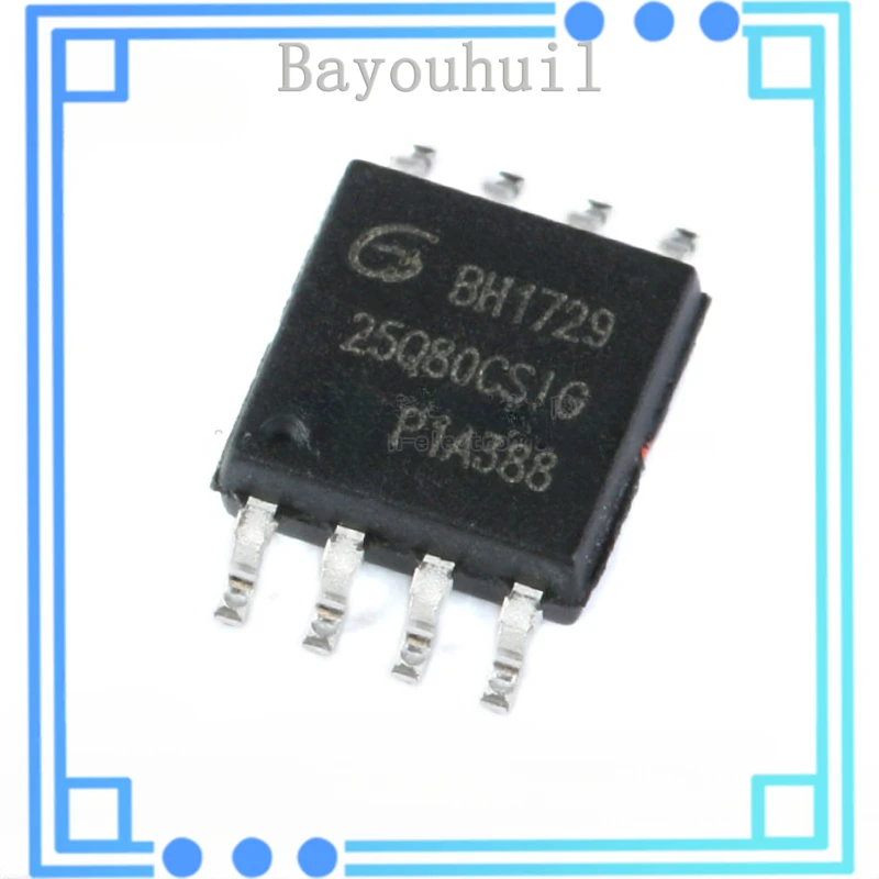 

10PCS Original Authentic Patch GD25Q80CSIG SOP-8 8Mbit SPI FLASH Memory hip
