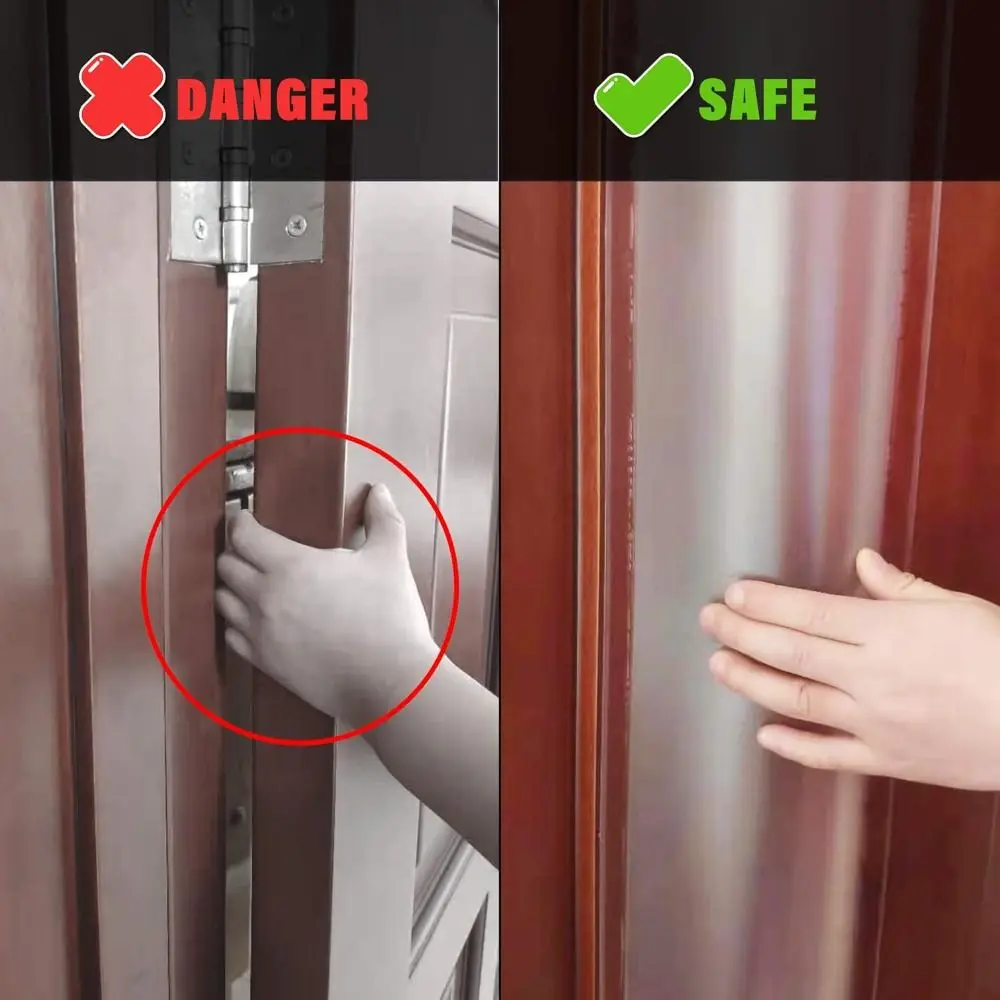Translucent Finger Pinch Door Guard 120cm Anti-pinch Door Hinge Protector Cover Seamless Safety Stopper Kindergarten