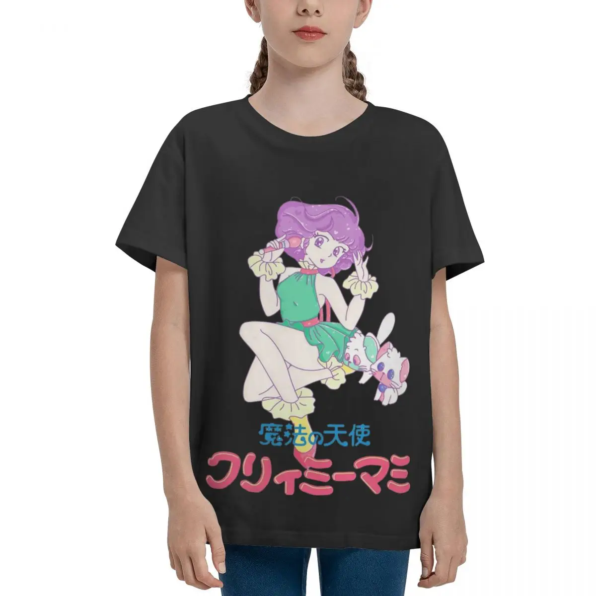 Shoujo Mahou No Tenshi Idol Cremoso Mamma Y Adolescenti T-Shirt Basic Manica Corta Girocollo Top Tee Divertente Grafica Divertente Novità