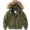 Amekaji Vintage N-2B Flight Jacket Men Winter New Multi-pocket Hooded Jacket Retro Casual Detachable Hood Zipper Cardigan Coat 4