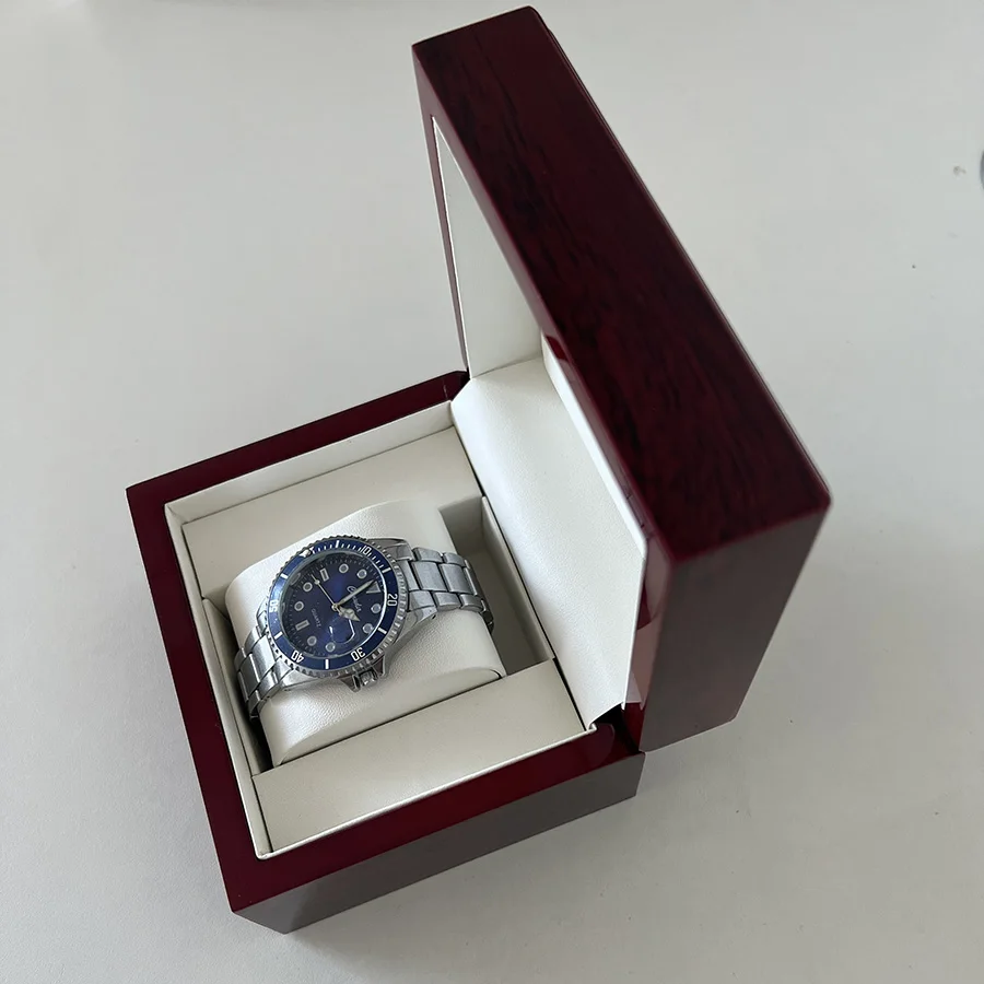 1 Grid Watch Storage box Wood material watch storage box