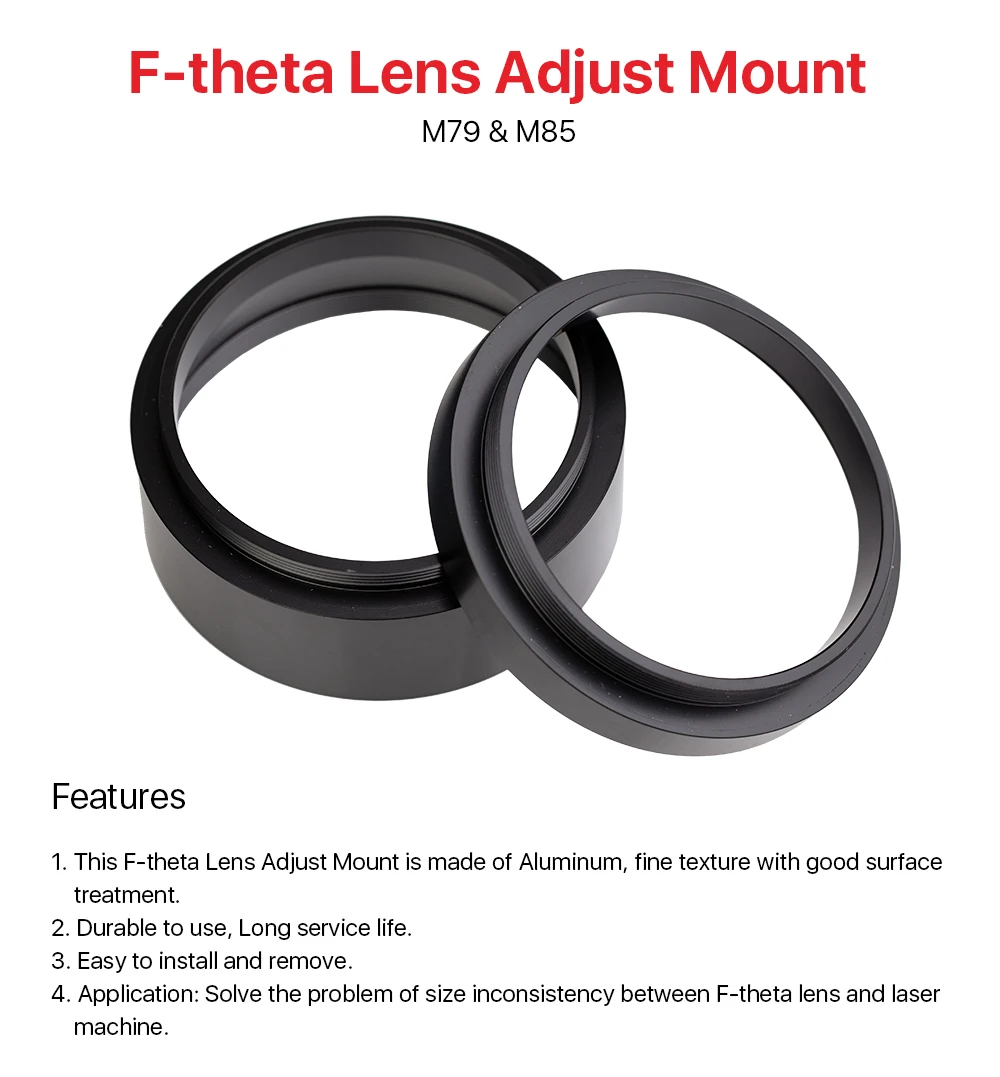 ultrarayc galvo cabeça conjunto lente adaptador anel para laser fibra galvo cabeça lente rosca transformar