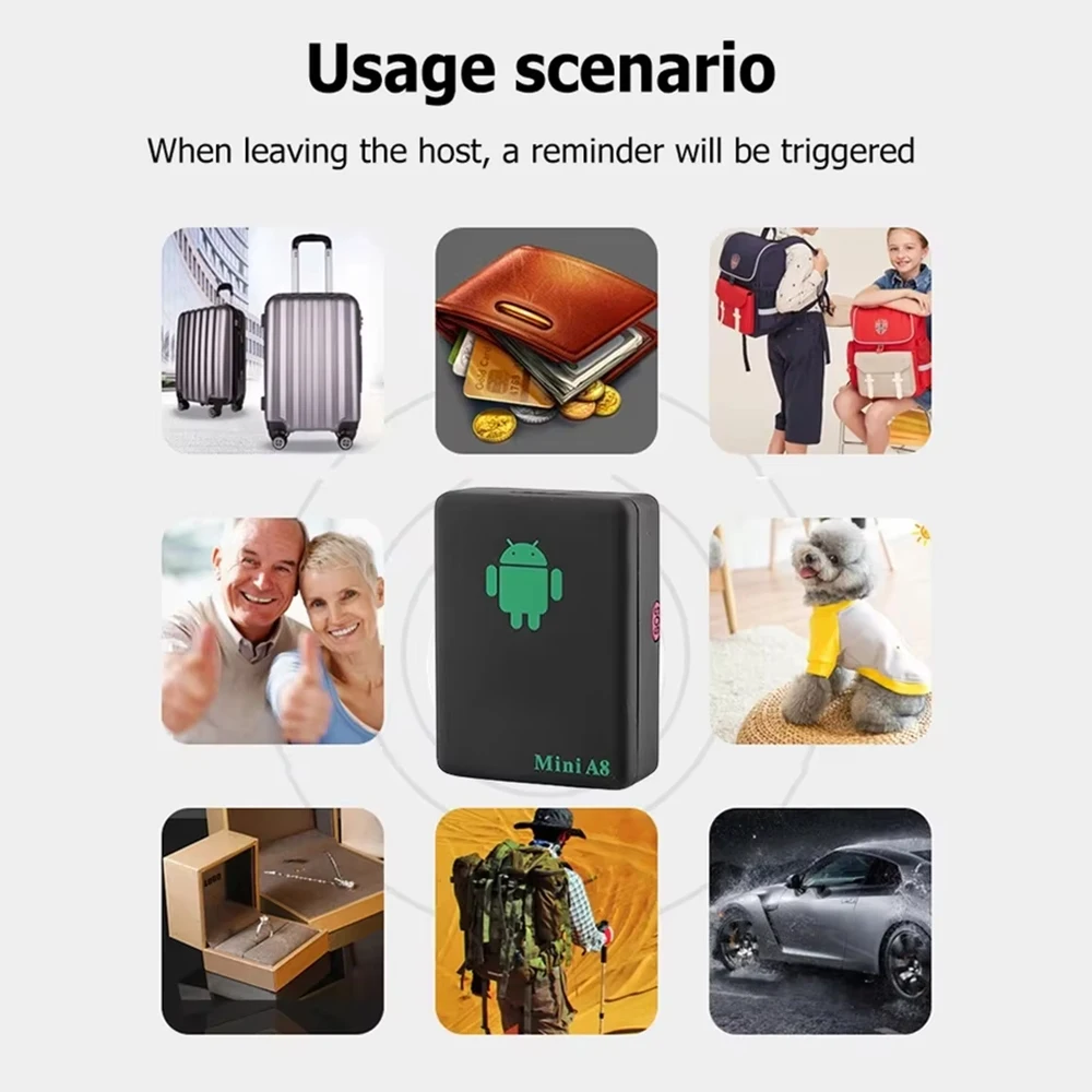 Mini A8 GPS Tracker Wireless Audio Listening Device GSM/GPRS Locator Tracking Device Anti Lost LBS Locator GPS Trackers gps tracker gps locator anti lost tracker gsm listening device