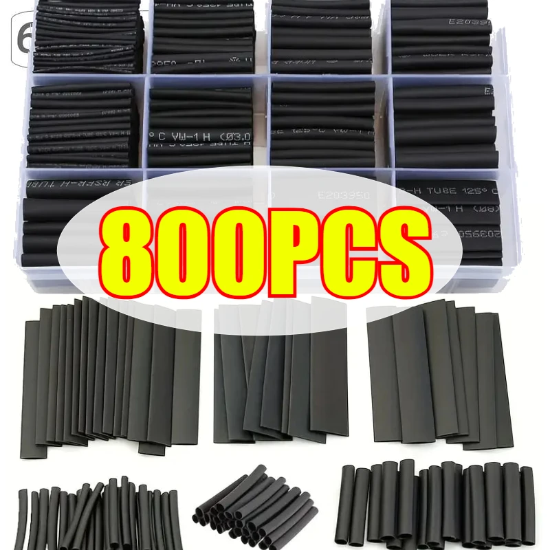 Heat Shrink Tubes Set Retractable Heat Pipe Electric Wire Sheath Thermoretractile Case Tube Line Bar