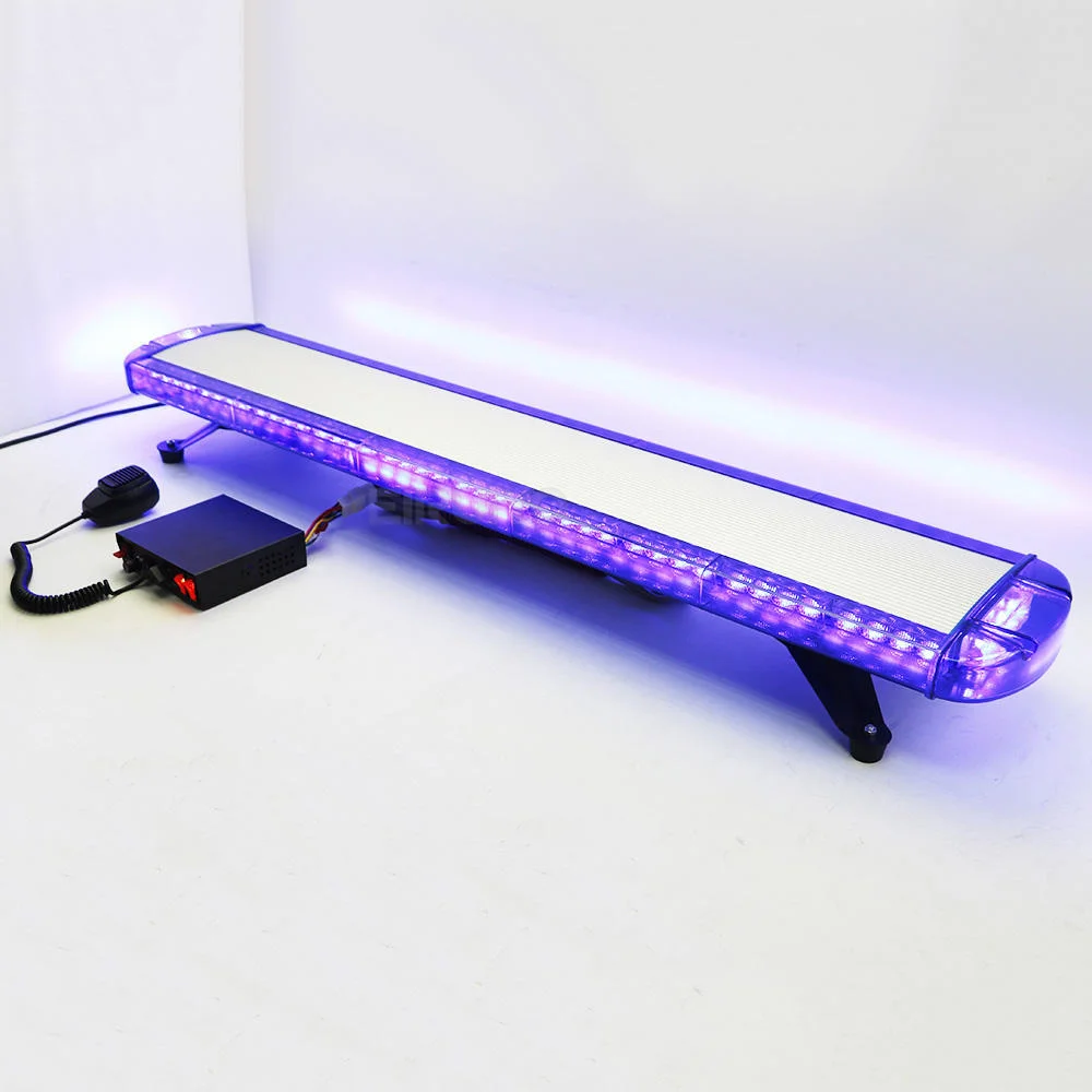 47 Inch 88 LED Amber Rooftop Police Truck Emergency Strobe Lights Bar with Siren Warning Flashing Lighting Signal Lamp 47