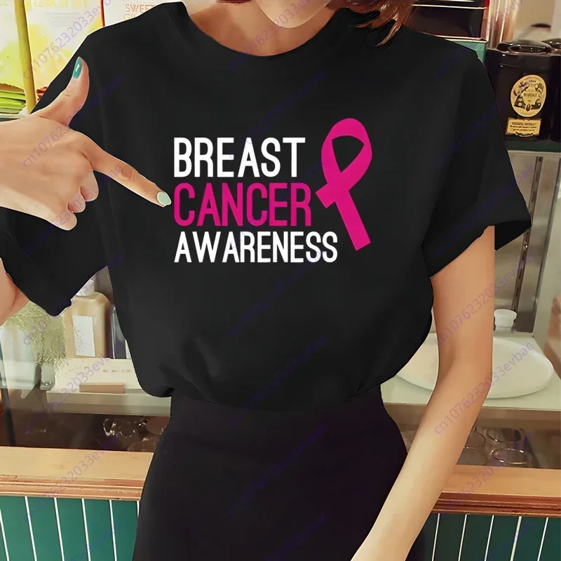 Ruban Rose De Cancer Du Sein T-shirts & Designs De T-shirts Populaires | FR