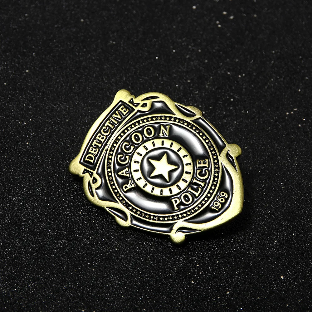 Waschbär Polizei Abteilung Resident Evil Film Abzeichen Emaille Pin Brosche Schmuck Rucksack Dekorieren – Detail 10