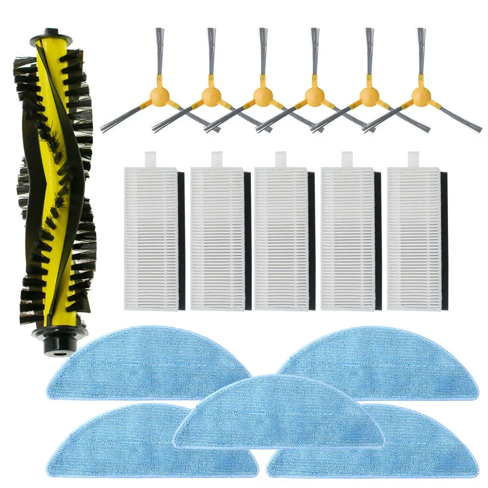 Description Picture 2 of itemHepa Filter Mop Cloth Main Brush for Neatsvor X500/600 Pro Tesvor X500 Pro T8 M1 Robotic Vacuum Cleaner Accessories Replacement