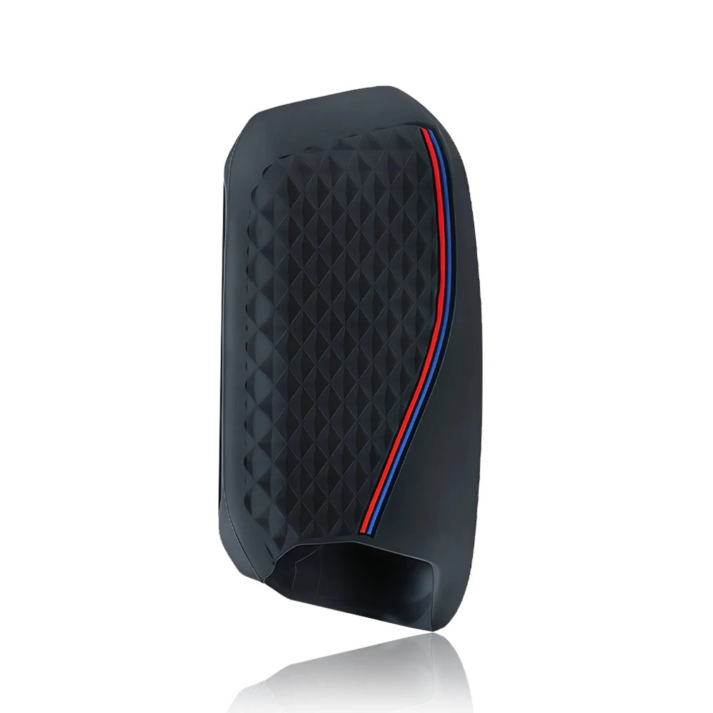 Premium Silicone Car Remote Key Case Cover - Alcantara Finish