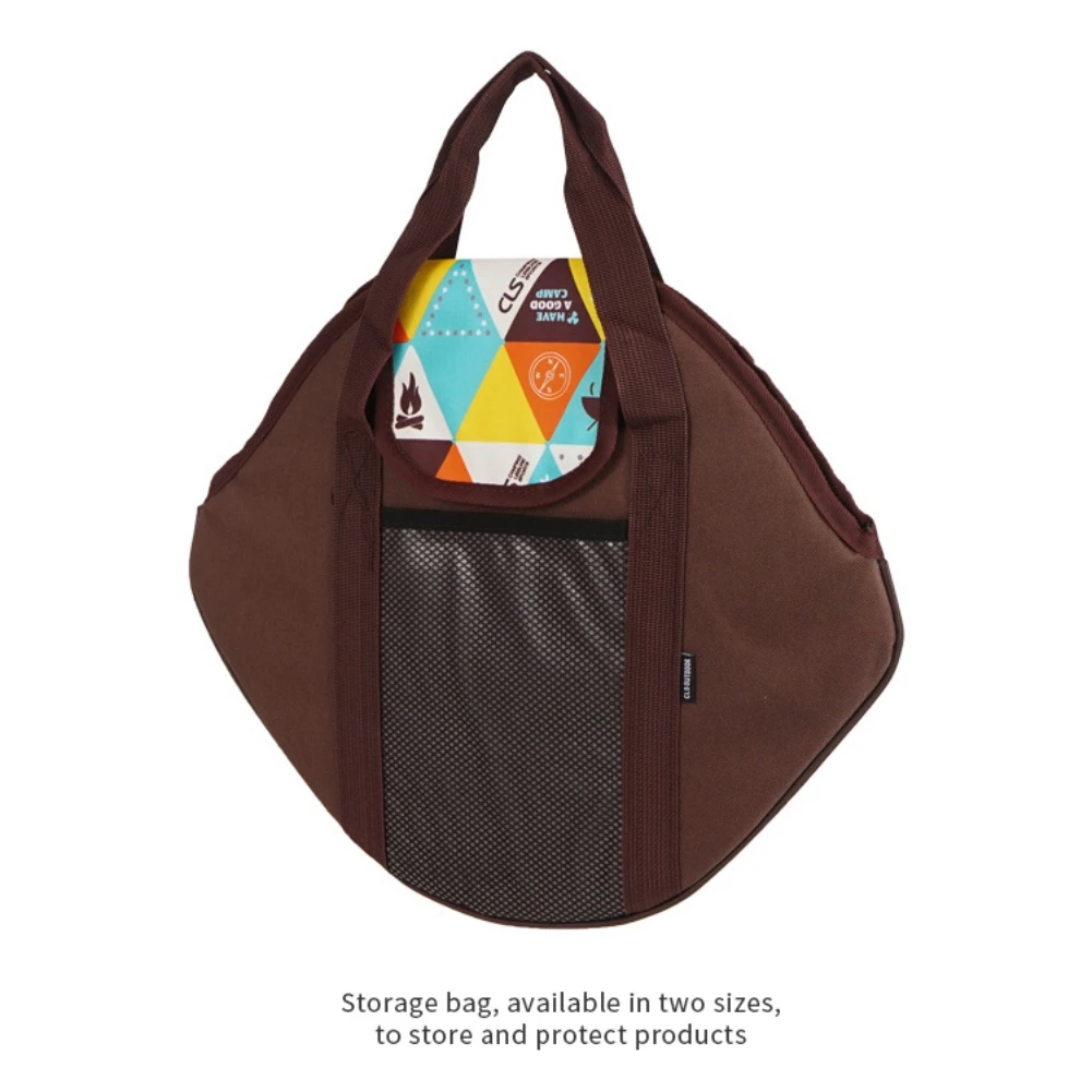 Portable Grill Pan Storage Bag Grill Covers Carry Bag Camping Steaks Grilled Pan Bags Picnic Cookware Pouch Frying Organizer storage bag camping storage bag camping cookware bag