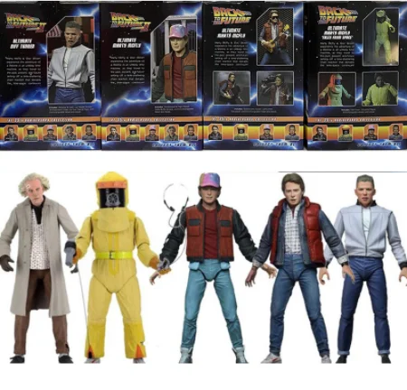Фигурка NECA Назад в будущее доктор Митт коричневая 7-дюймовая шарнирная | Игрушки и