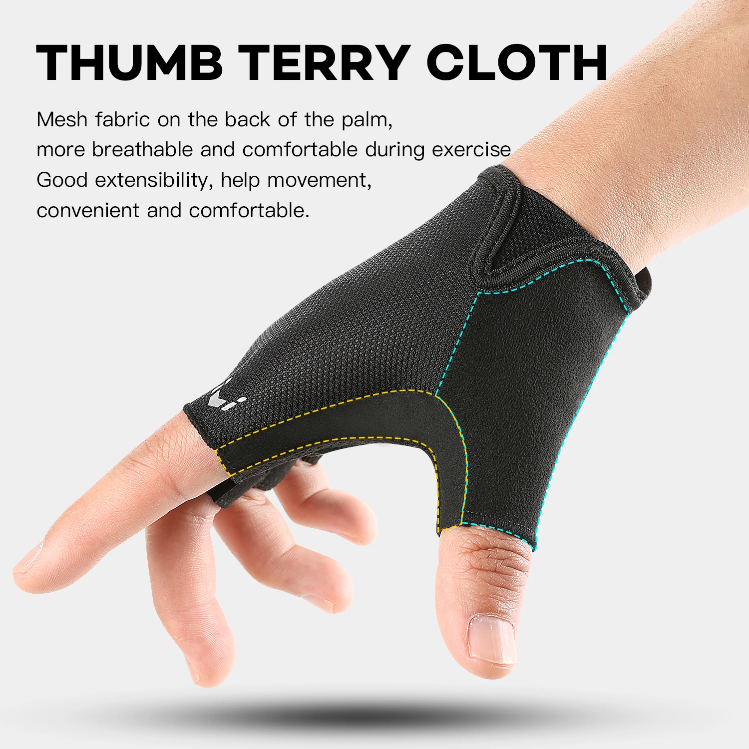 Cycling Gloves,Outdoor Sports And Fitness Half Finger Gloves,Iron Rolling,Wear-Resistant,Anti Slip,Breathable Fishing Gloves