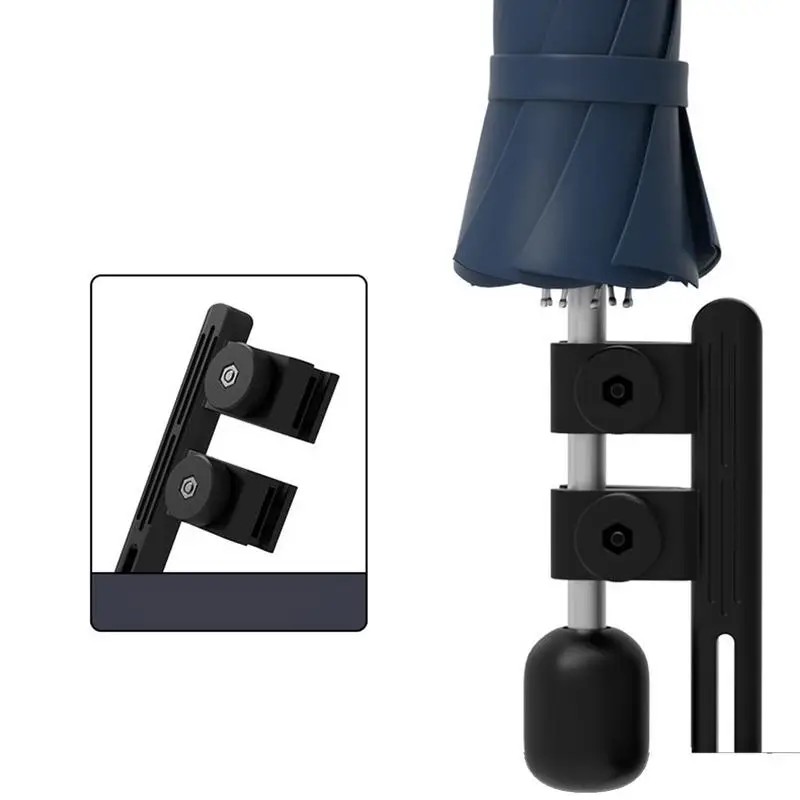 Stroller Umbrella Attachment Adjustable Stroller Umbrella Holder Multifunctional Golf Cart Holder Handle Bar Mounted
