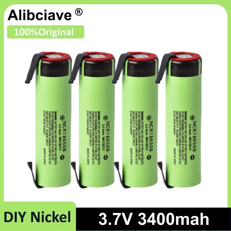 

Новая Оригинальная Аккумуляторная батарея 18650 NCR18650B 3,7 в 3400 мАч 18650, литиевая аккумуляторная батарея, Сварочная никелевая Магнитная батарея