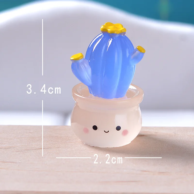 Luminous Succulent Cactus Figurines