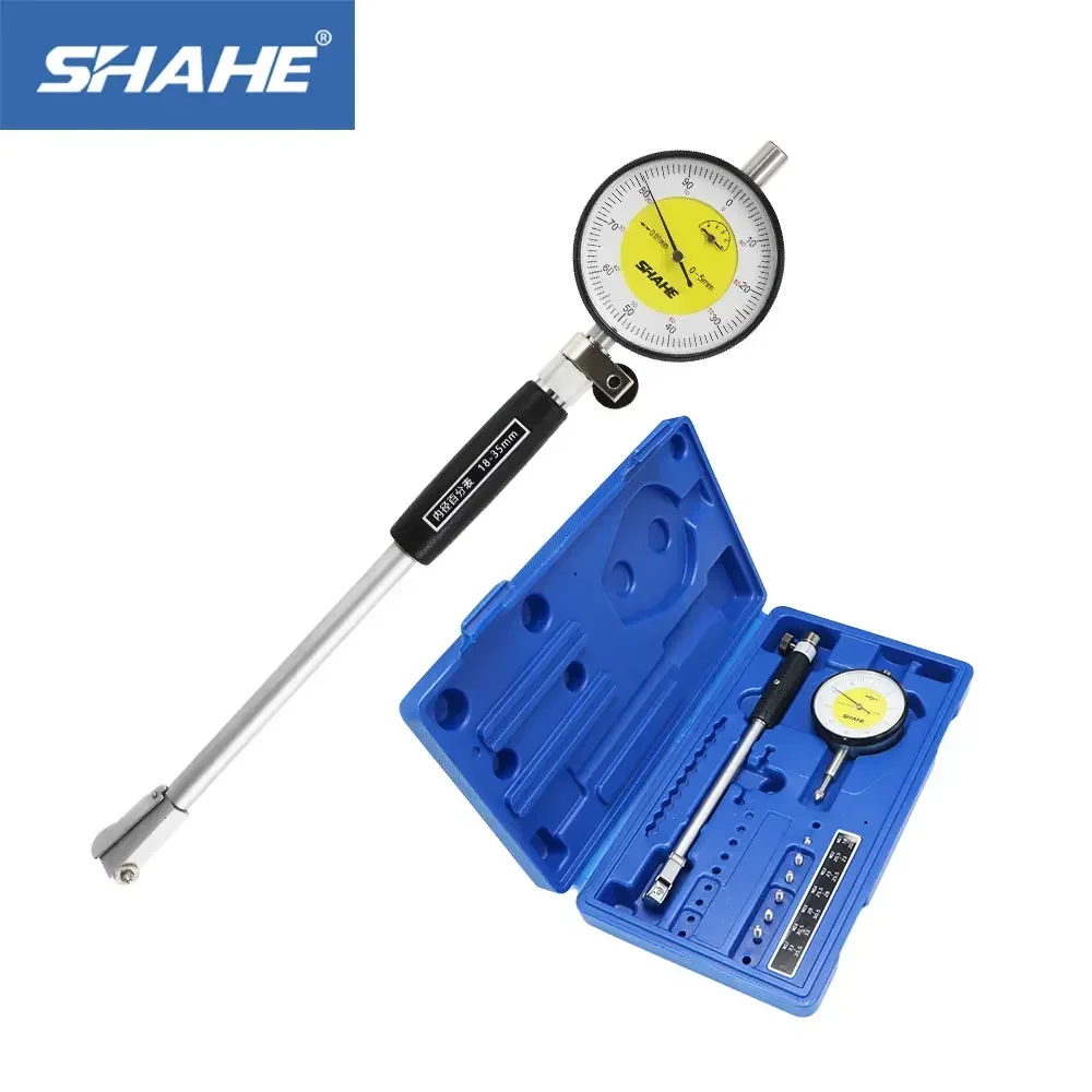 SHAHE 0.01 mm High Accuracy Dial Indicator Dial Bore Gauge 18-35/35-50/50-160 mm Bore Measurement