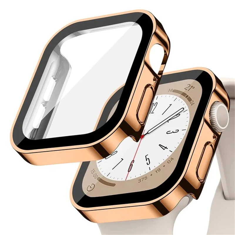 Premium Tempered Glass Smartwatch Protective Case with Durable Cover