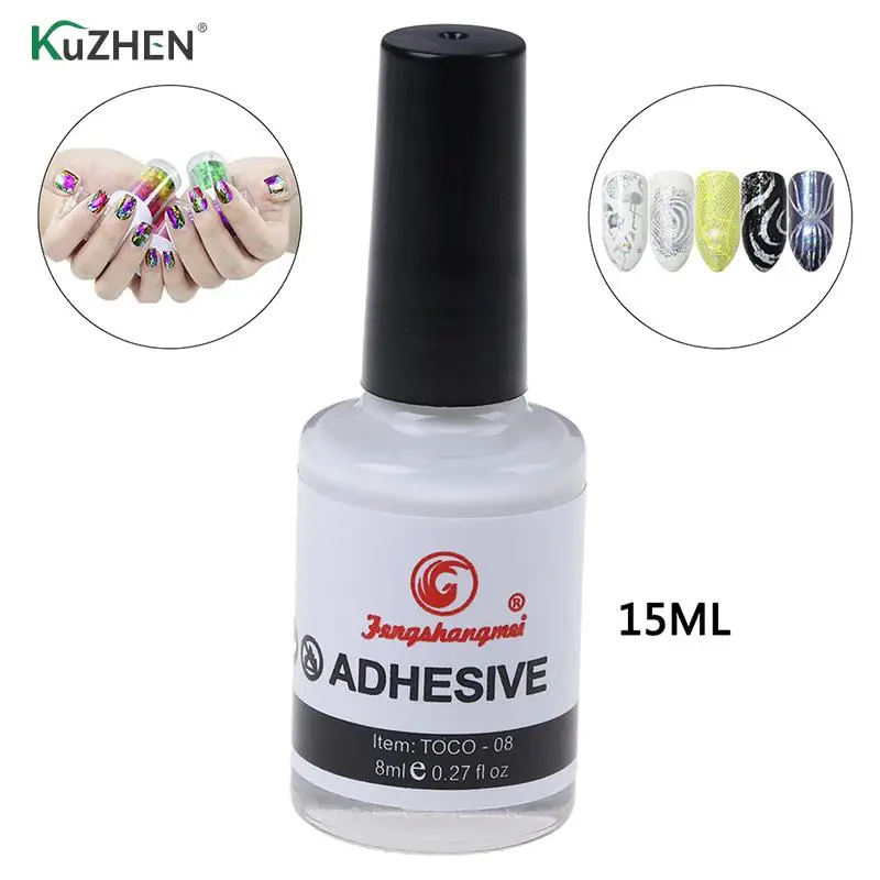 1PC Nail Art Glue for Foil Adhesive Professional Acrylic Glue Transfer