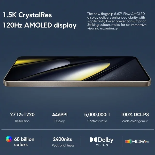 POCO-Smartphone F6 Global Version, Snapdragon, Première mondiale®Isabel 3 NDavid 120Hz Flow AMOLED 90W Turbo Charging Battery, 5000mAh, 8s 5