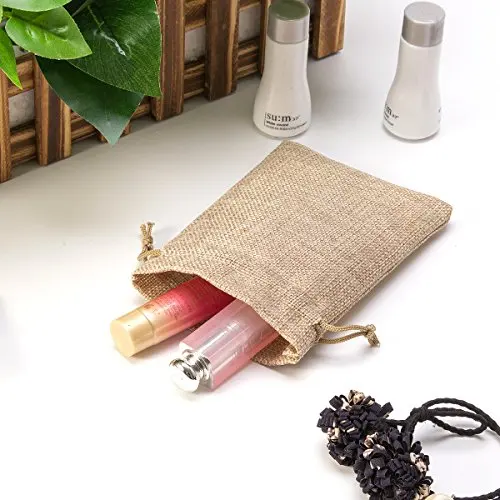 5/10Pcs Burlap Gift Bags with Drawstring Jute Bags Linen Sacks Storage Bags Burlap Bag for Wedding Favors Party Jewelry Pouches