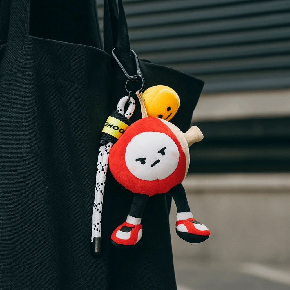PP Cotton Plush Table Tennis Plush Toy Fluffy Collection Table Tennis Doll Pendant Hanging Comfortable Sports Plush Keychain