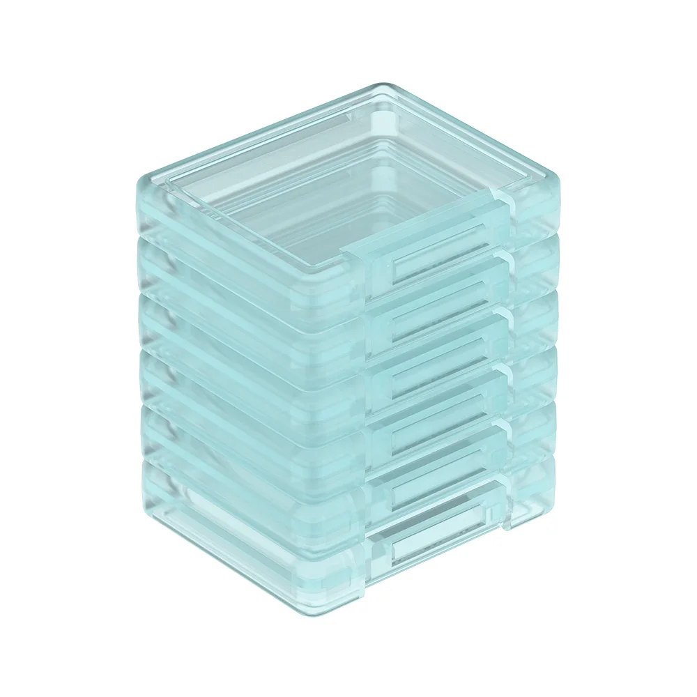 6 /12 PCS 용 메모리 카드 케이스 홀더 CFexpress Type-A 충격 방지 투명 플라스틱 메모리 카드 주최자 라벨이있는 운반 케이스