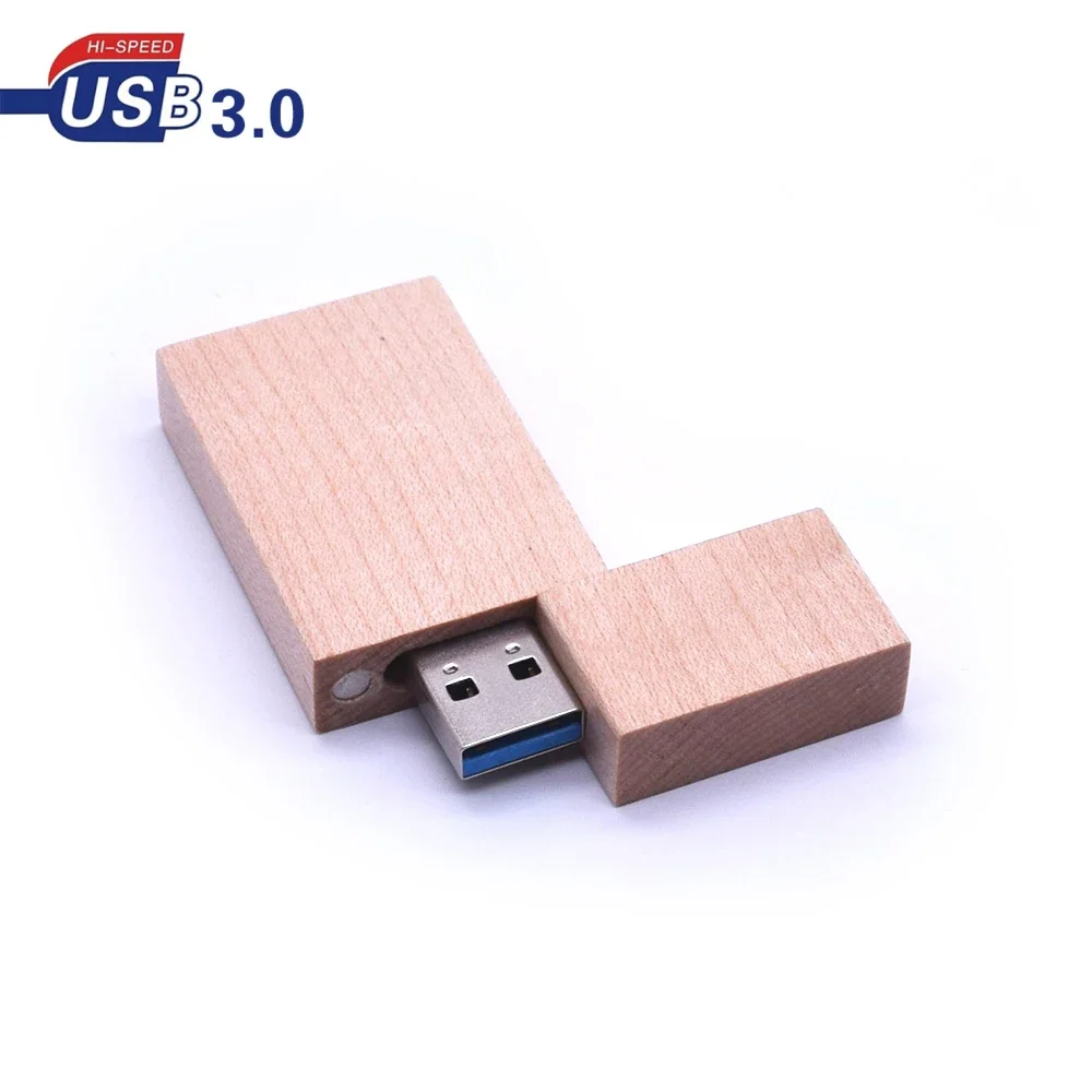 박스 플래시 드라이브 메모리 스틱 나무 USB 3.0, 결혼 선물용 U 디스크 펜 드라이브, 64GB, 32GB, 16GB, 8GB, 4GB
