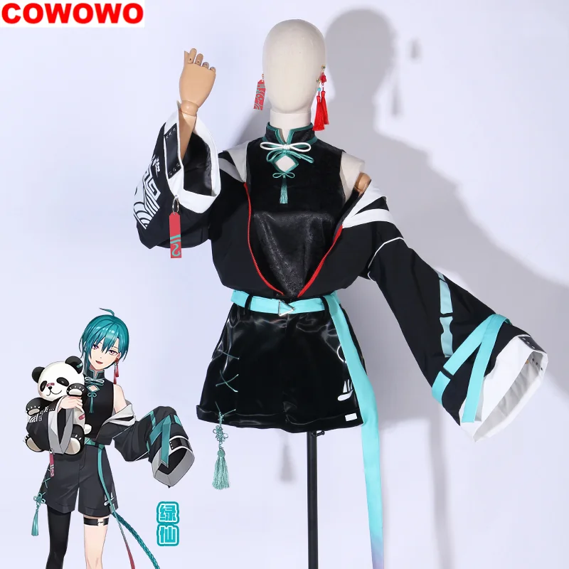 

COWOWO Virtual Idol Vtuber Ryushen Men Women Cosplay Costume Cos Game Anime Party Uniform Hallowen Play Role Clothes Clothing