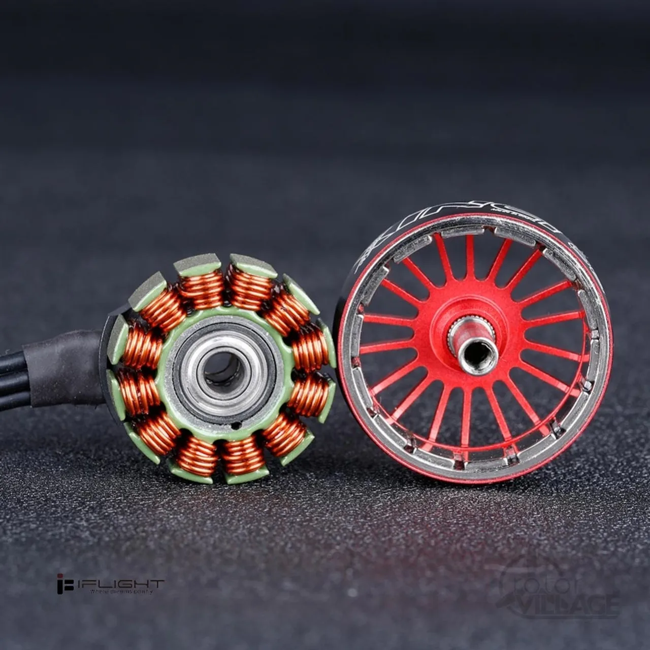 Moteur sans balai à rotor externe N2830 - HILILAND - Télécommande en métal 1300KV - Blanc