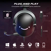 FIFINE Headset,3.5 mm jack&USB Headphone with 7.1 Surround Sound/volum contral/Mute switch for PC/MAC/PS4/PS5 Mixer-H9 - Image 6