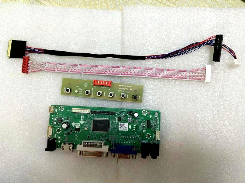 Yqwsyxl-kit de Placa de Controle com Vga Hdmi Mais Dvi Mais Vga Lcd Controle de Tela Led Driver de Placa - Imagem 4